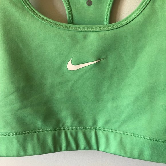 Nike Pro Green Sports Bra Sz L - Picture 2 of 4